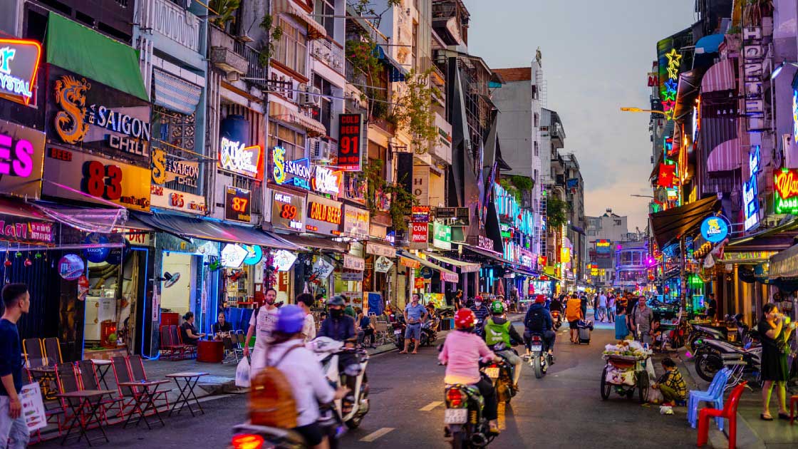 the streets of ho chi minh city